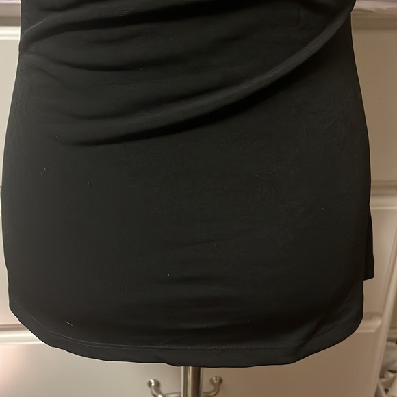 Loop 18 brand black camisole top with lace overlay, adjustable straps - Picture 7 of 12